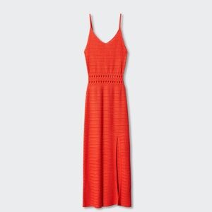 NWT Mango Orange Knit Dress